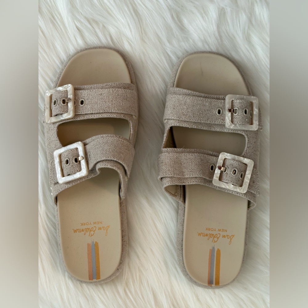 NWT - Sam Edelman Light Tan Double Strap Sandals
